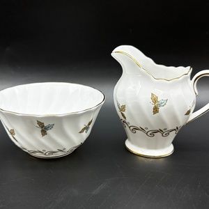 Tuscan Nanette Small Creamer Sugar Set Bone China England